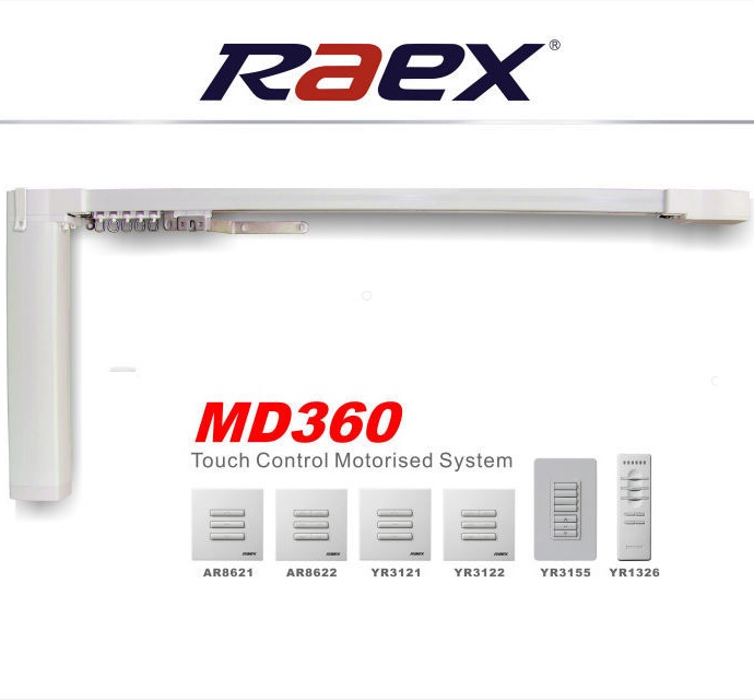 Raex esg. Электрокарниз RAEX MD 360. Карниз RAEX MD 950. Комплект системы электроуправляемый карниз RAEX MD-360. Комплектующие для электрокарнизов RAEX m702 Drive.